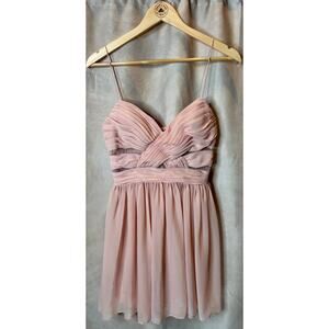 Hailey Logan Blush Pink Mini Flow Dress Size 7/8